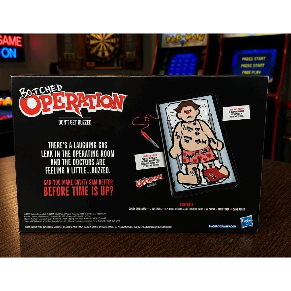 Hasbro Botched Operation Board Game New Sealed Adult Party Parody Classic E4982